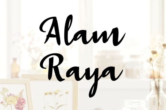 Alam Raya: A Script Font That Breathes Wonder Into Every Layout