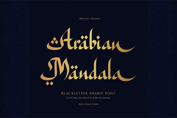 Arabian Mandala: A Faux-Arabic Display Typeface