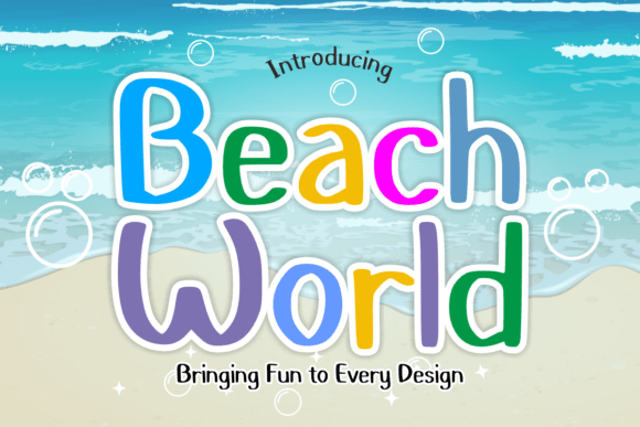 Beach World: A Relaxed Script Font for Tropical Branding