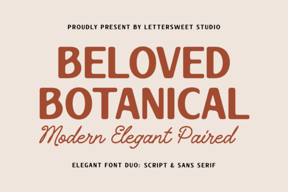 Beloved Botanical Font Duo for Modern Web Design