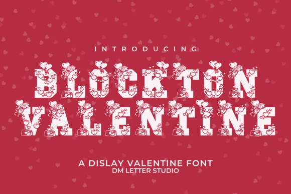 Blockton Valentine: A Bold Decorative Font for Small Business Branding