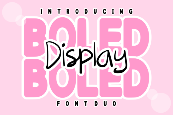 Boled Display Duo: A Playful Font Duo for Web Designers