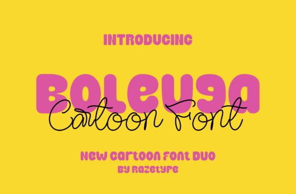 Boleuga Duo: A Playful Cartoon Font for Digital Brands