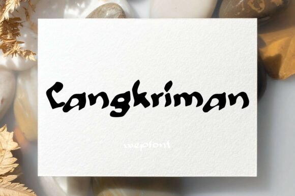 Cangkriman: A Brush-Script Display Font for Editorial Design