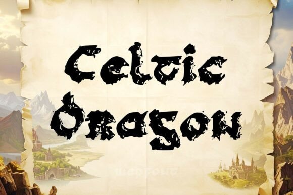 Celtic Dragon Font: Mythic Charm for Web Design