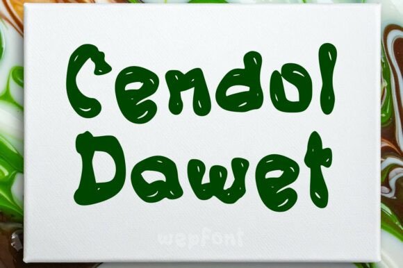 Cendol Dawet: Playful Display Font for Publishing