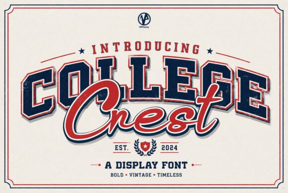 College Crest Font: A Bold Typeface for Your Brand