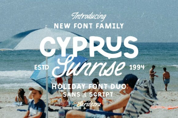 Cyprus Sunrise Duo: A Handcrafted Font for Editorial Design