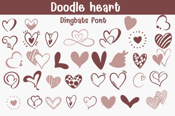 Doodle Heart: A Playful, Hand-Drawn Dingbat Worth Trusting