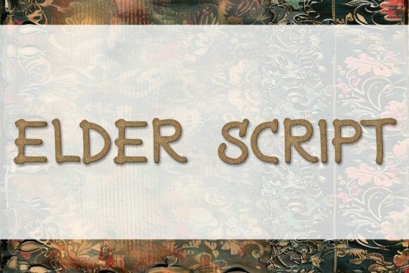 Elder Script: A Rustic Display Typeface for Editorial Soul