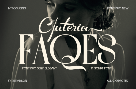 Faqes Yuteria Duo: A Serif and Script Font That Elevates Handmade Products