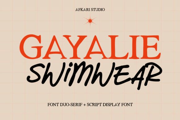 Gayalie Swimwear: The Elegant Font Duo for Marketing Creatives