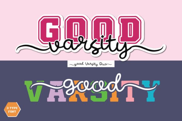 Good Varsity Duo: A Bold Display Font for Web Design
