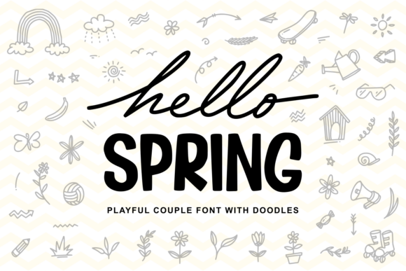 Hello Spring Trio: A Display Font for Fresh Editorial Design