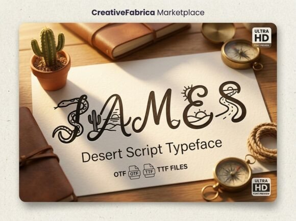 James Display Font: A Southwest Script for Web Design
