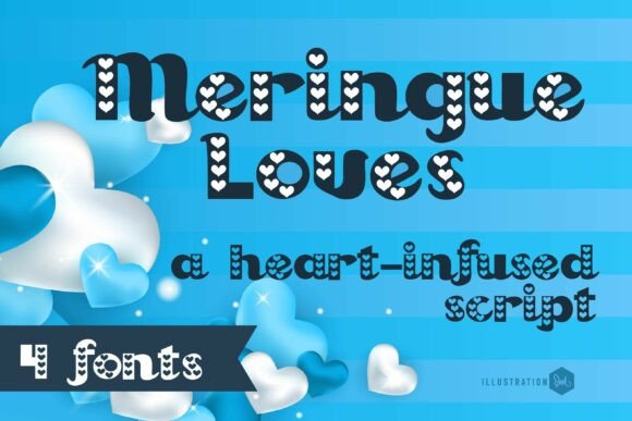 Meringue Loves: A Sweet Decorative Script Font for Crafters