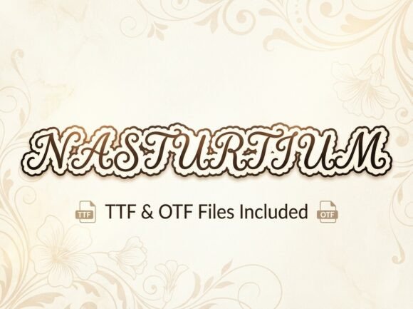 Nasturtium: A Soft, Dreamlike Display Font for Web Designers