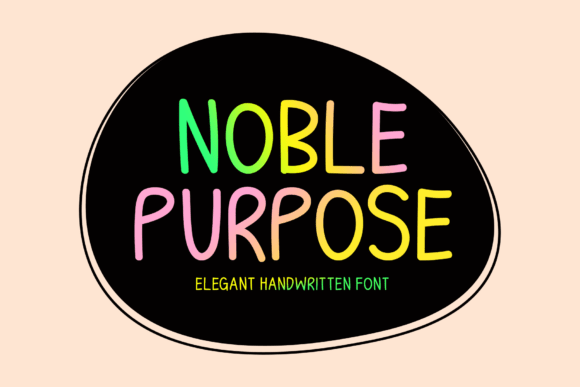 Noble Purpose Font: Elegant Handwritten Type for Editors
