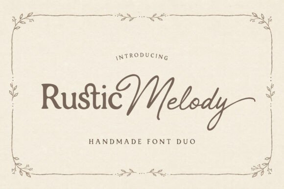 Rustic Melody: A Serif and Script Font Duo for Web Designers