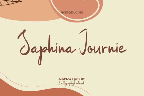 Saphina Journie: A Handwritten Font That Feels Like a Real Conversation