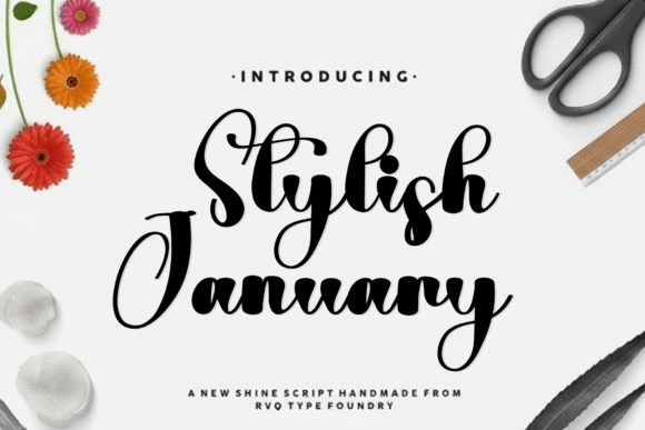 Stylish January: A Warm, Playful Script Font for Human-Centered Campaigns