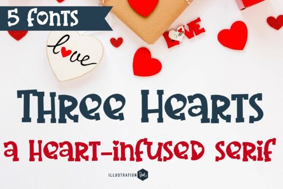 Three Hearts: A Display Font for Bold Editorial Moments