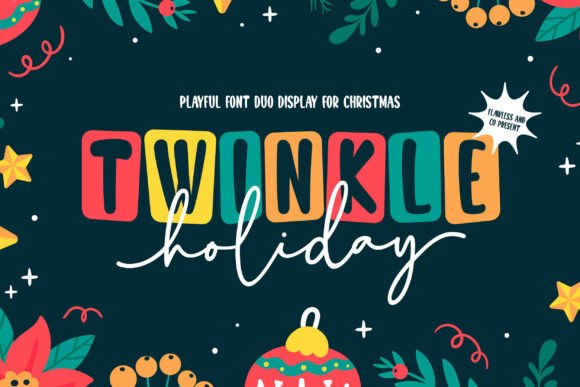 Twinkle Holiday Duo: A Festive Typeface for Editorial Cheer