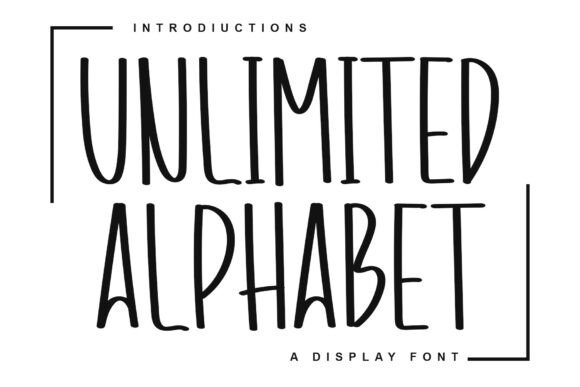 Unlimited Alphabet: A Bold Script Font for Brand Makers and Shop Owners