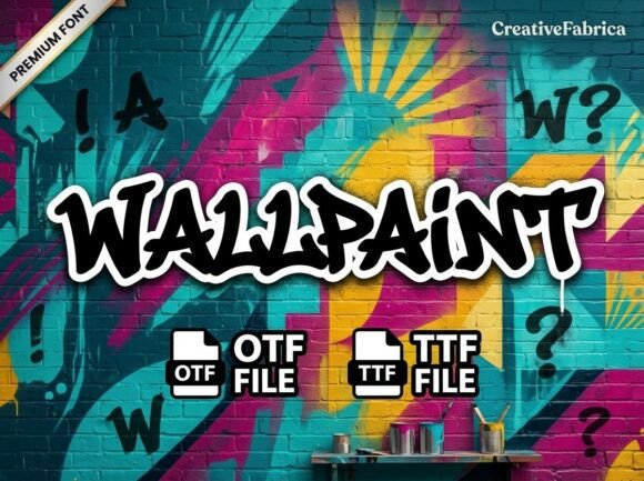 Wallpaint: A Bold Graffiti Display Font for Urban Branding